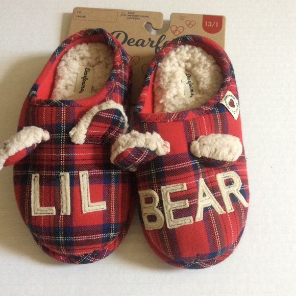 Children’s Lil Bear Dearfoam Slippers - Picture 2 of 6